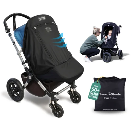 SnoozeShade Plus Extra Stroller Shade - Black