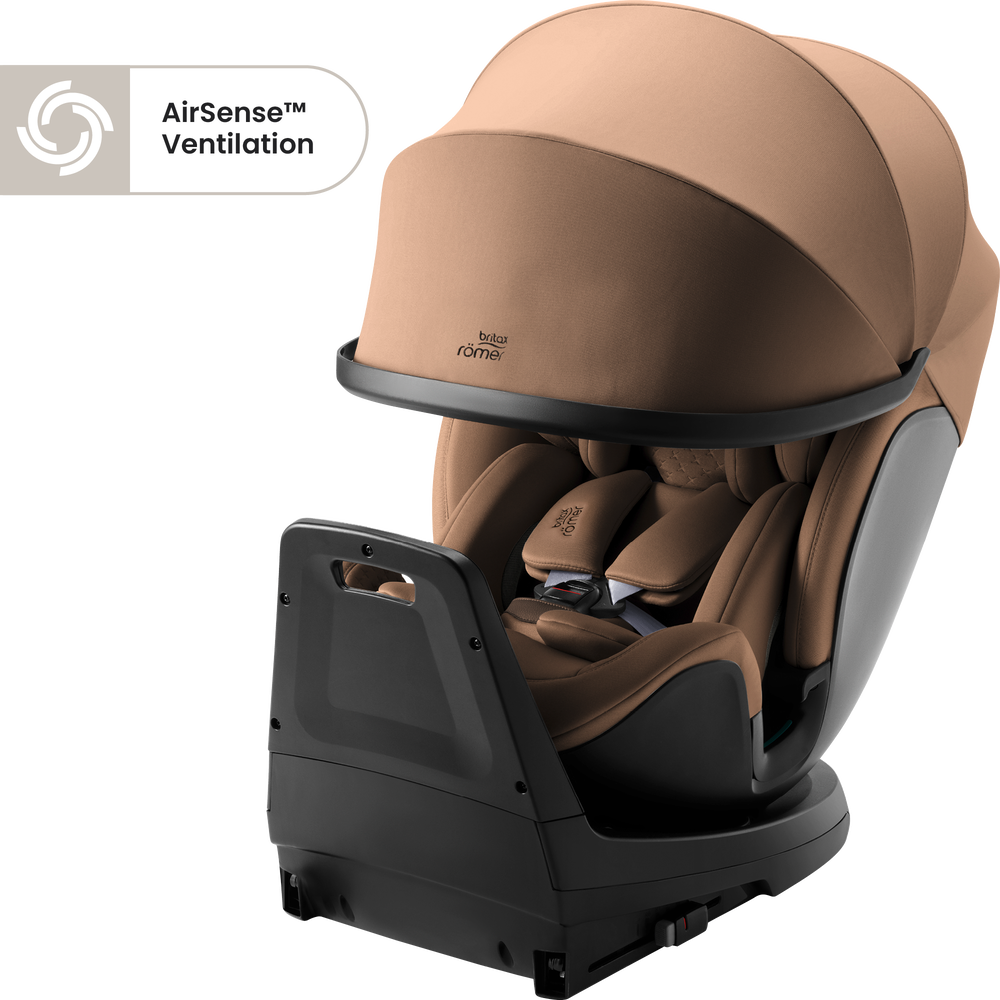 Britax Romer Swivel-Grow Max Air i-Size Car Seat - Lux Warm Caramel