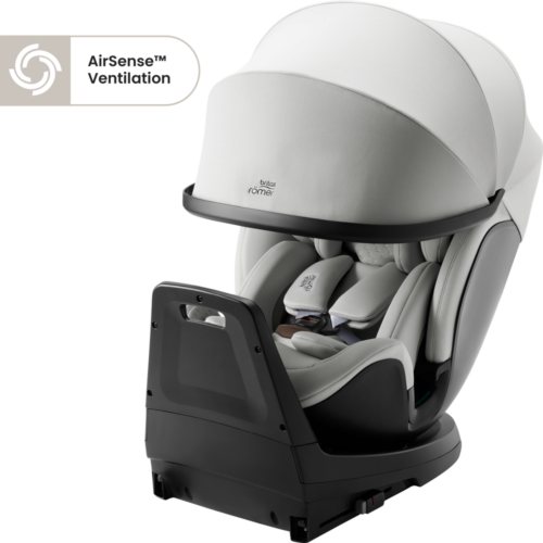 Britax Romer Swivel-Grow Max Air i-Size Car Seat - Lux Linen Grey