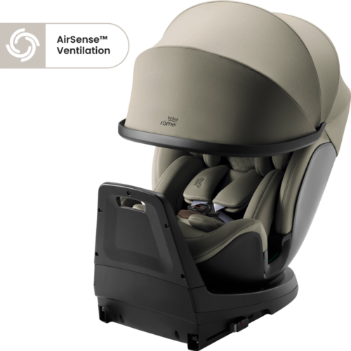 Britax Romer Swivel-Grow Max Air i-Size Car Seat - Lux Urban Olive