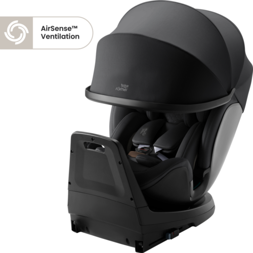 Britax Romer Swivel-Grow Max Air i-Size Car Seat - Lux Onyx Black
