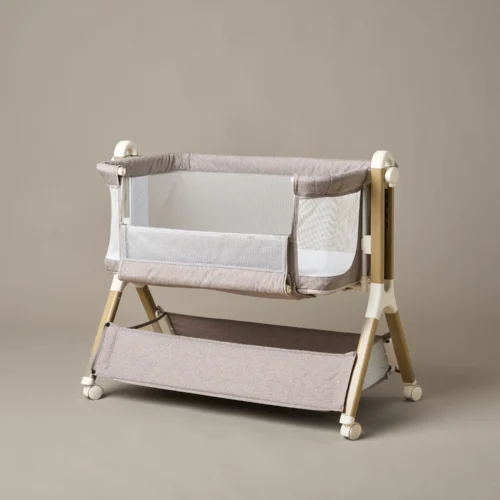 Obaby Cloud Bedside Crib - Nutmeg