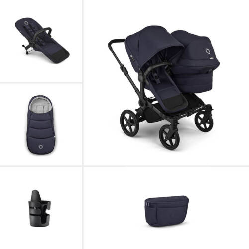 Bugaboo Donkey 6 Double Essential pushchair bundle- Deep Indigo