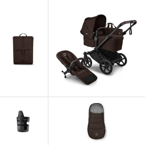 Bugaboo Donkey 6 Single Essential pushchair bundle- Cocoa Brown