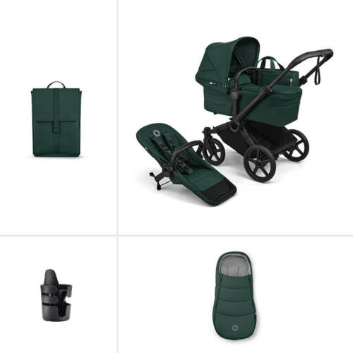 Bugaboo Donkey 6 Single Essential pushchair bundle- Fern Green