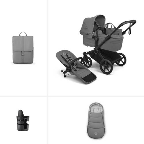 Bugaboo Donkey 6 Single Essential pushchair bundle- Moon Grey