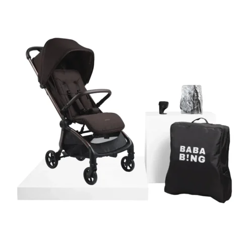 Bababing Imi Travel Pushchair Auto Fold Compact Stroller- Kofe