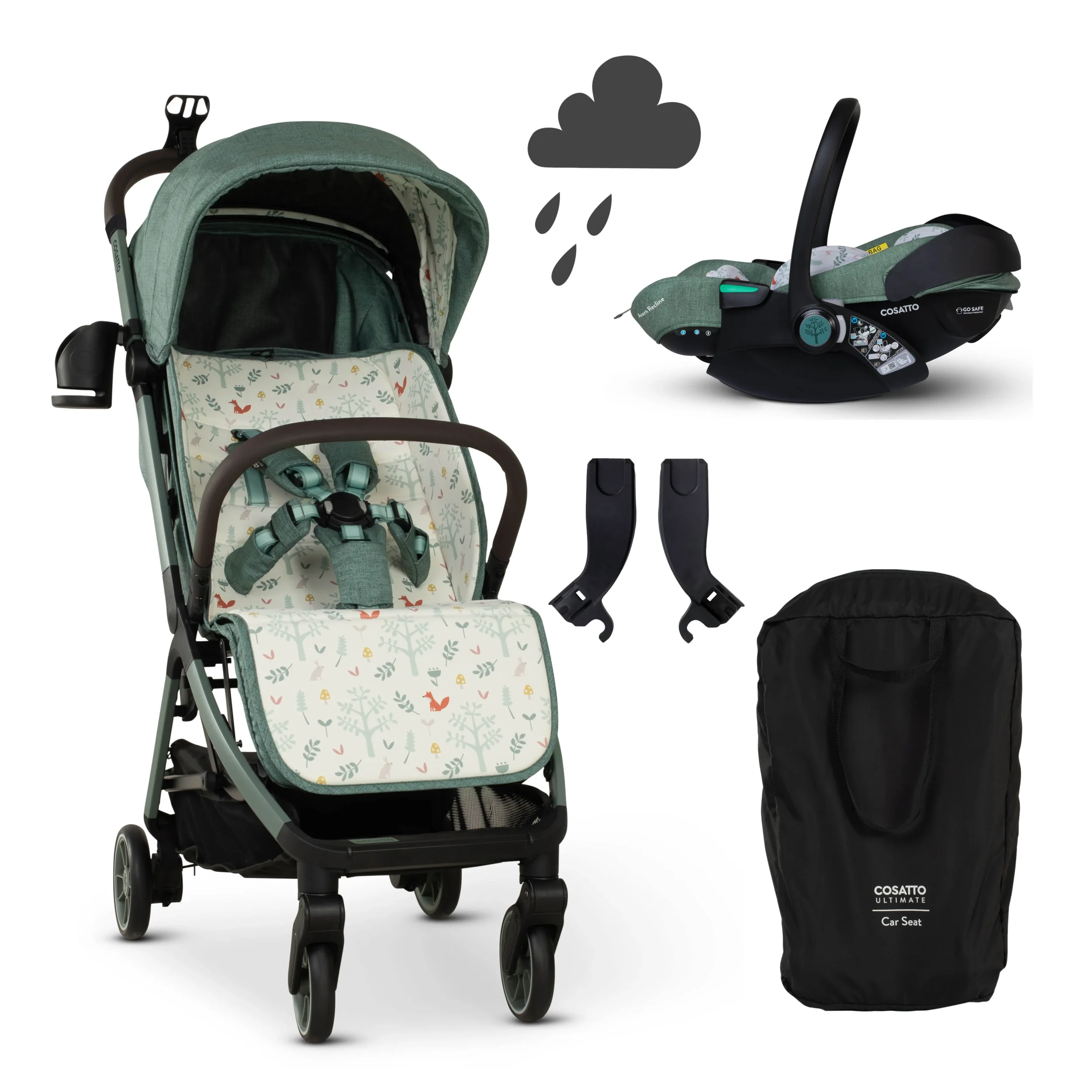 babyb cosatto woosh city bundle - meadow