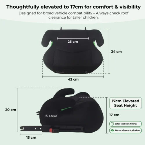 My Babiie MBCSB20 Booster R129 Car Seat with ISOFIX - Black