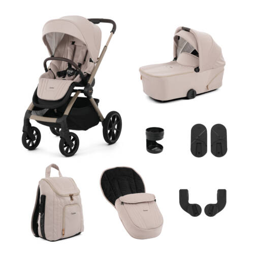 Oyster Vee Pram Bundle - Vanilla