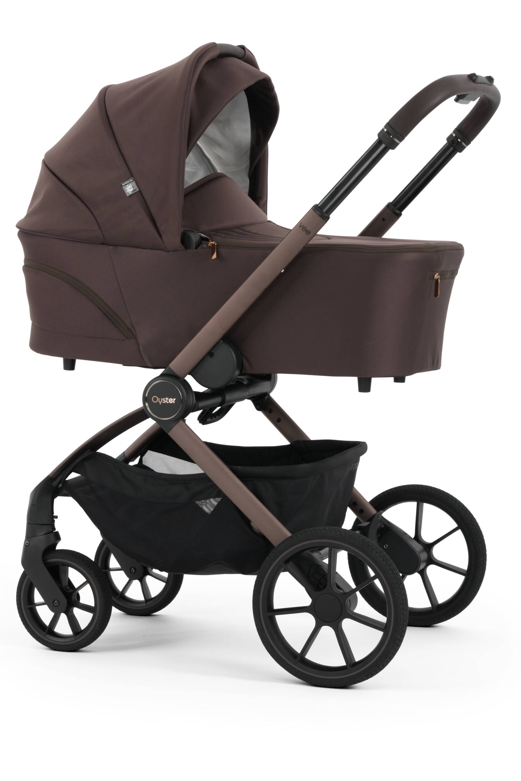 Oyster Vee Pram Bundle - Chocolate