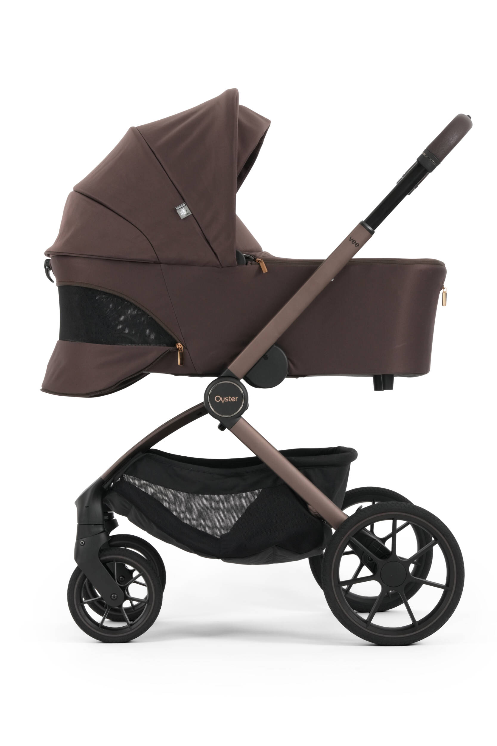 Oyster Vee Pram Bundle - Chocolate