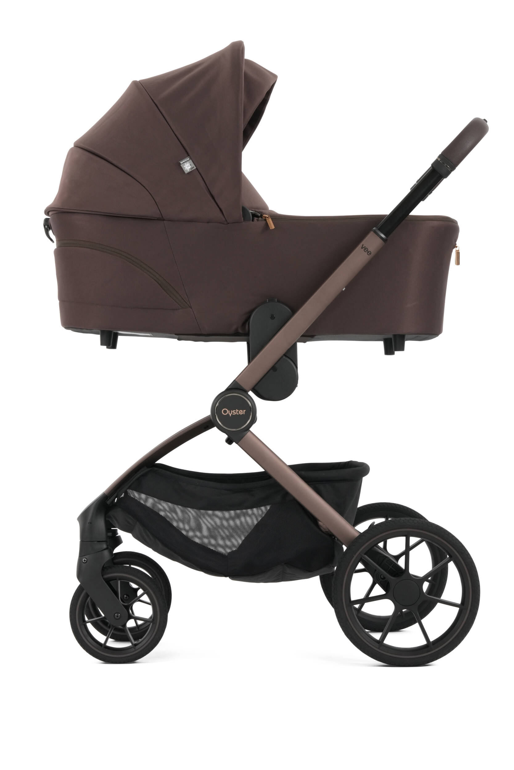 Oyster Vee Pram Bundle - Chocolate