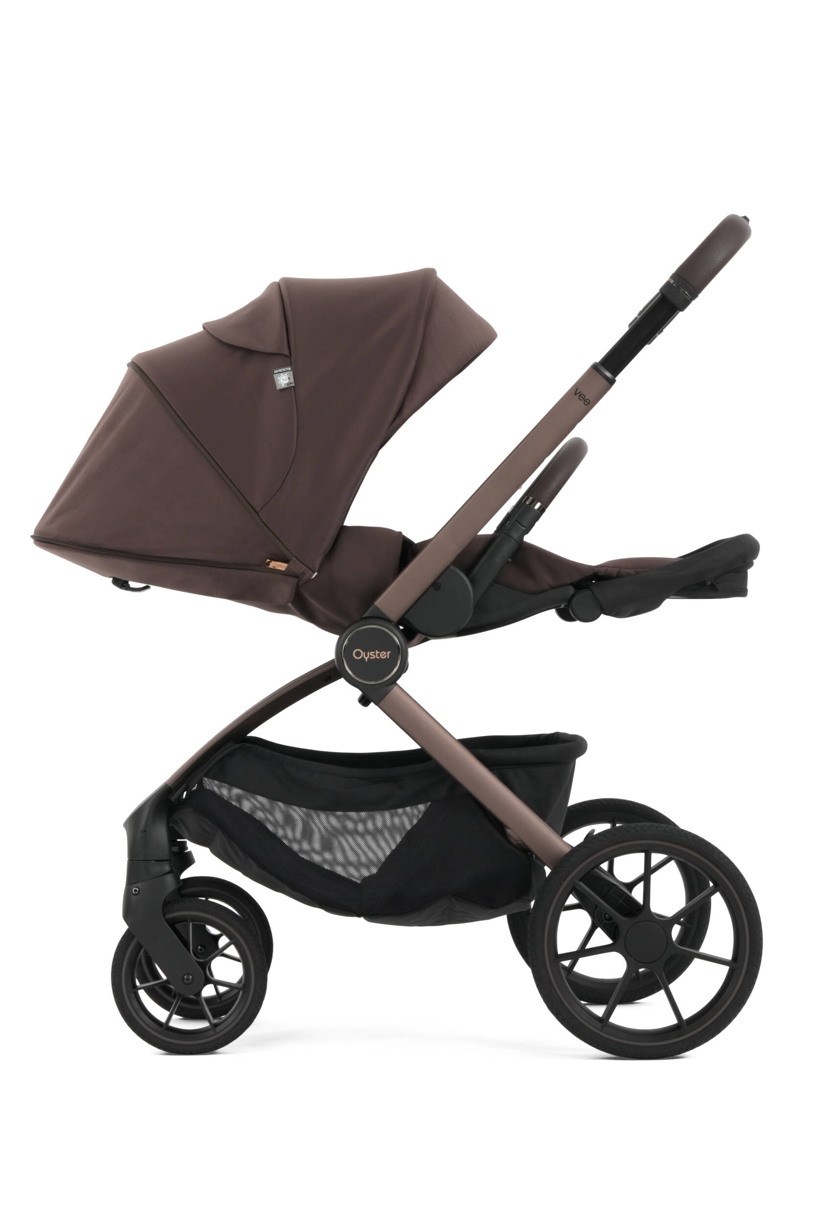 Oyster Vee Pram Bundle - Chocolate