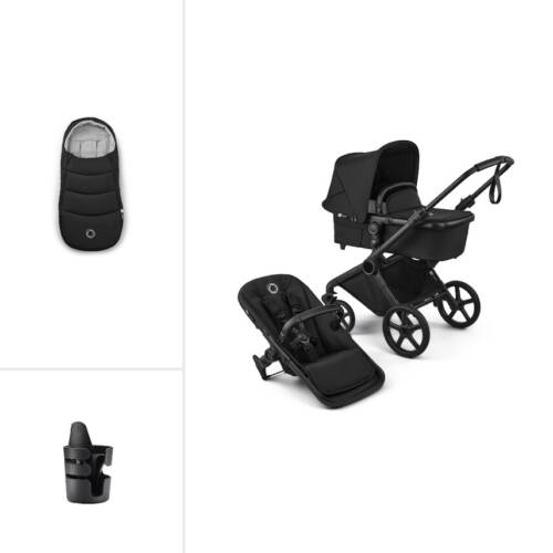 Bugaboo Cub Essential Pushchair Bundle- Heritage Black