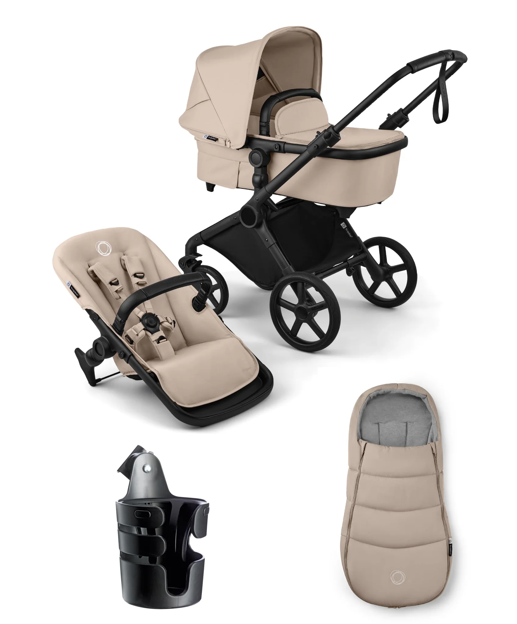 Bugaboo Cub Essential Pushchair Bundle- Desert Taupe