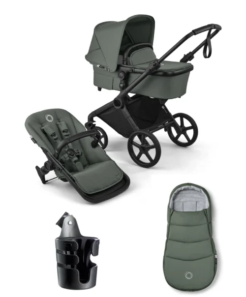 Bugaboo Cub Essential Pushchair Bundle- Forest Green
