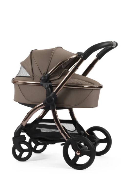 Egg3 Luxury Pushchair with Shell 360 Spin Car Seat and Base Bundle - Mink