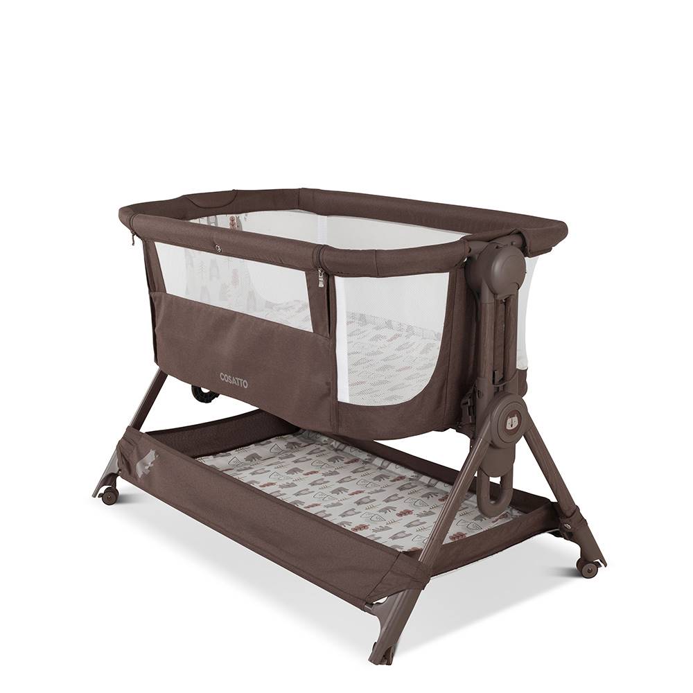 Cosatto Select Close to Me Folding Bedside Crib- Bear Hug