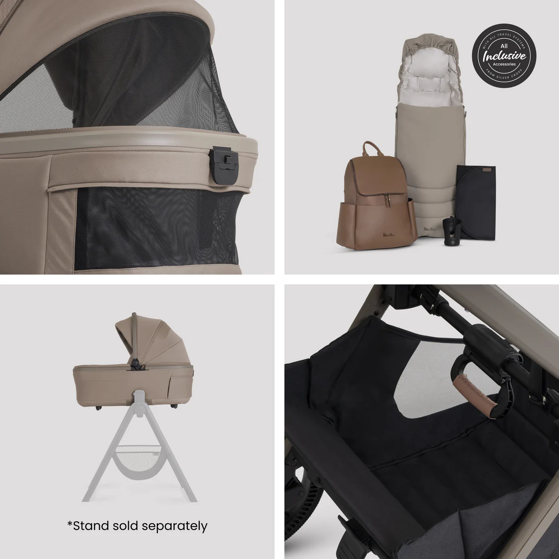 Silver Cross Cove 2 Ultimate 360 Family Bundle – Champagne
