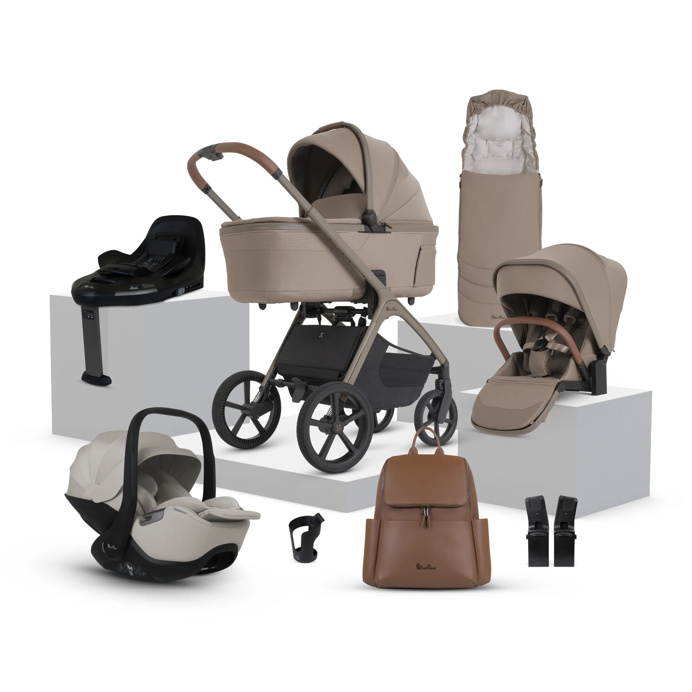 Silver Cross Cove 2 Pushchair Ultimate 360 Bundle - Champagne