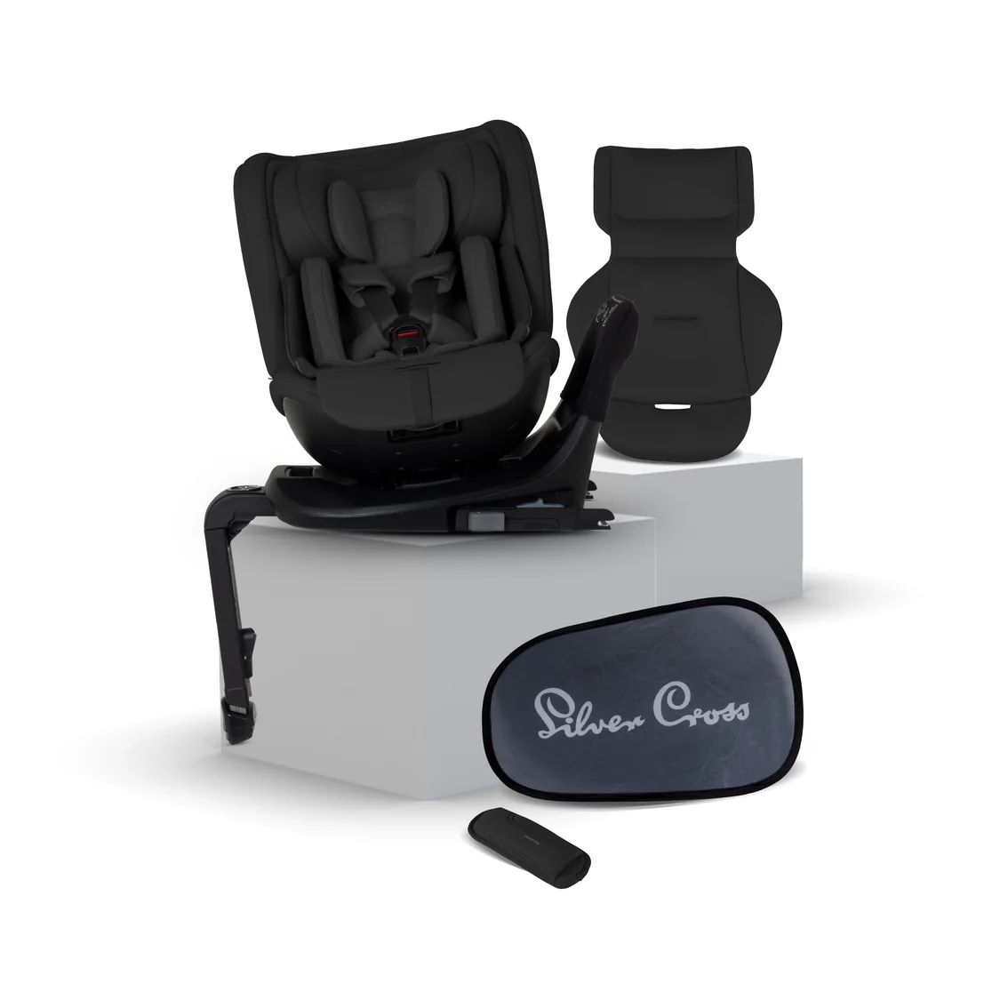 Silver Cross Motion 3 All Size 360 Rotating Car Seat- Iconic Black