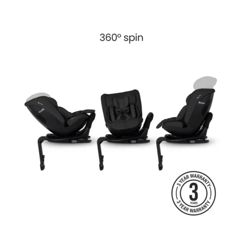 Silver Cross Motion 3 All Size 360 Rotating Car Seat- Iconic Black