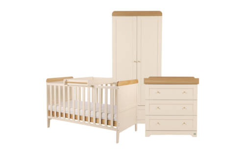 Tutti Bambini Rio 3pc Room Set - Cashmere/Honey Oak