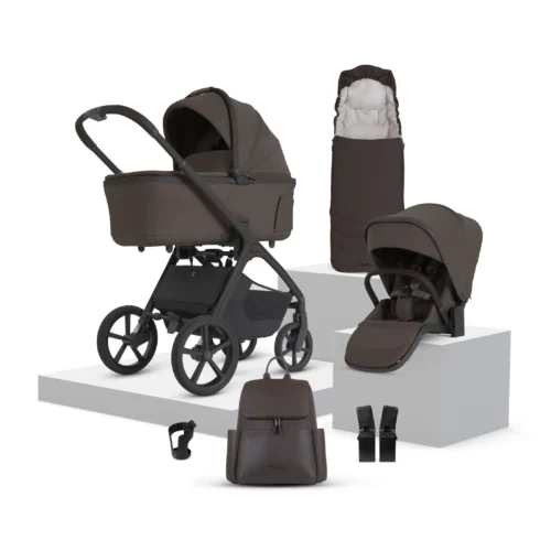 Silver Cross Cove 2 Travel System Accessory Bundle (8 piece)- Chocolate