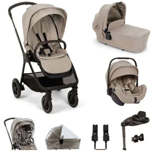Nuna Triv Next + Arra Flex & Base Curv Travel System Bundle - Chateau