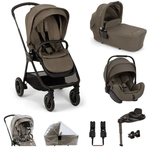 Nuna Triv Next + Arra Flex & Base Curv Travel System Bundle - Pistachio