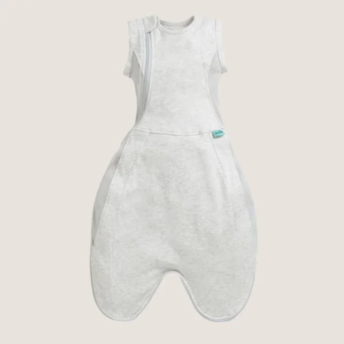 Purflo Swaddle to Sleep Bag 0.5 Tog - 0-4M Lightweight- Minimal Grey