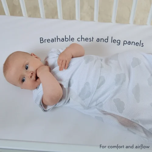 Purflo Cuddle to Sleep Bag 0.5 Tog 3-12m- Cotton Clouds