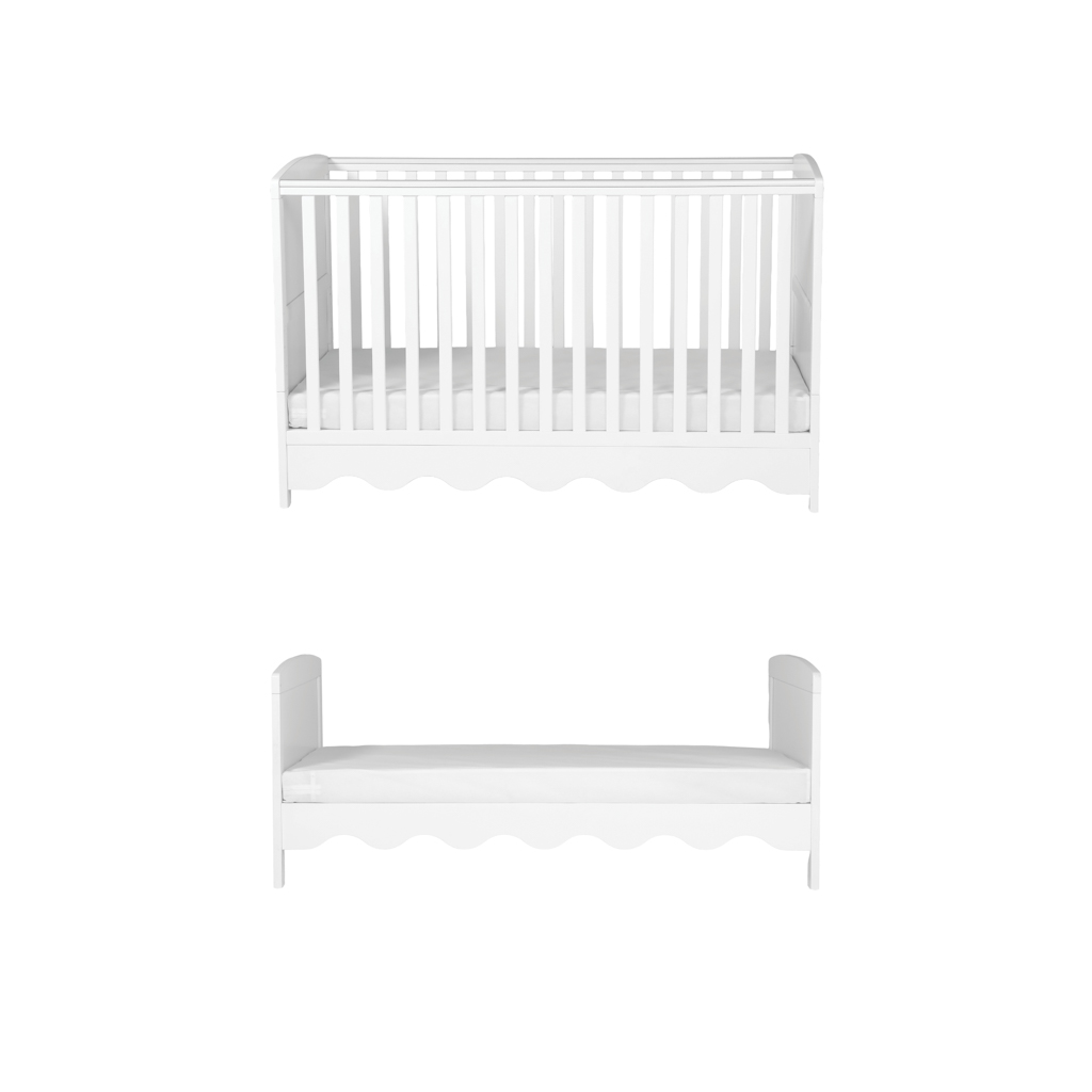 Bebe & Beyond Dancer Cot Bed - White