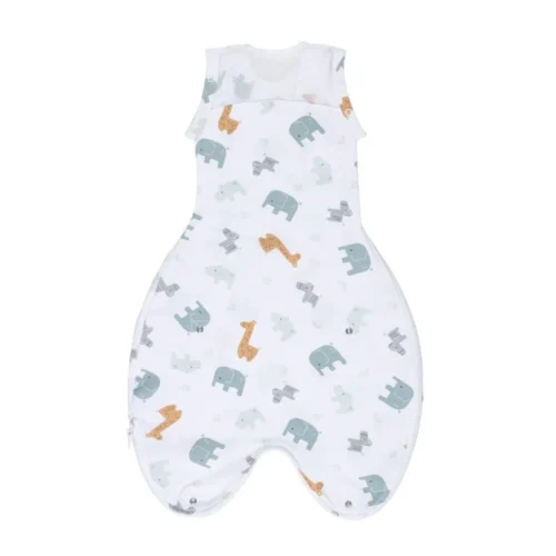 Purflo Swaddle to Sleep Bag 2.5 Tog - 0-4M All Seasons- Animal Safari