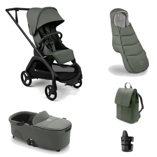 Bugaboo Dragonfly Plus Complete Pushchair Bundle- Forest Green