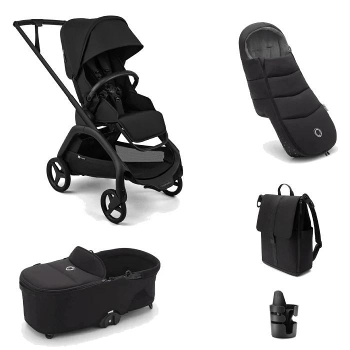 Bugaboo Dragonfly Plus Complete Pushchair Bundle- Heritage Black