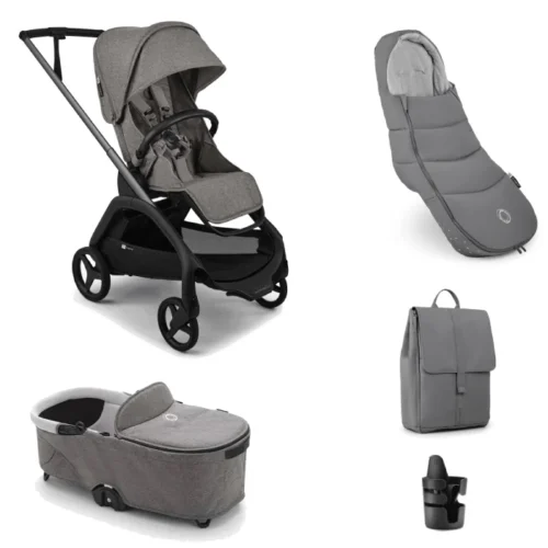 Bugaboo Dragonfly Plus Complete Pushchair Bundle- Grey Melange