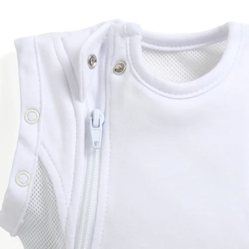 Purflo Swaddle to Sleep Bag 2.5 Tog - 0-4M All Seasons- Soft White