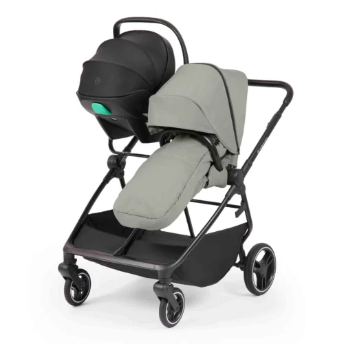 Ickle Bubba Altair 13 Piece Travel System with i-Size Nimbus 180° Spin Car Seat & ISOFIX Base- Laurel Green