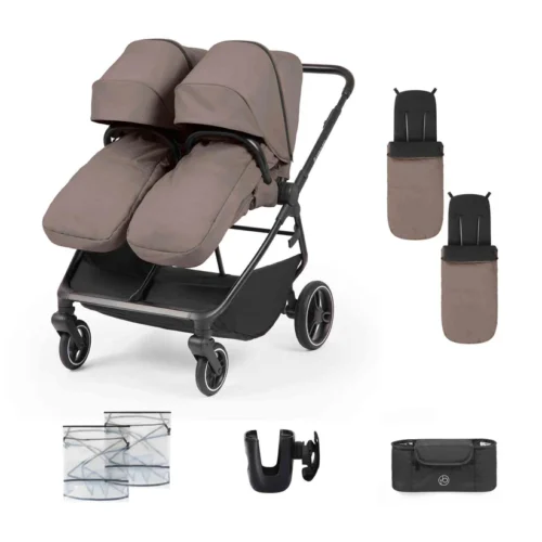 Ickle Bubba Altair Double Pram- Mink