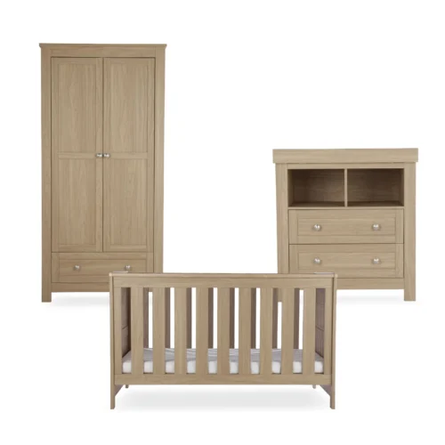Cuddle Co Burford 3 Piece Nursery Furniture Set - Oak