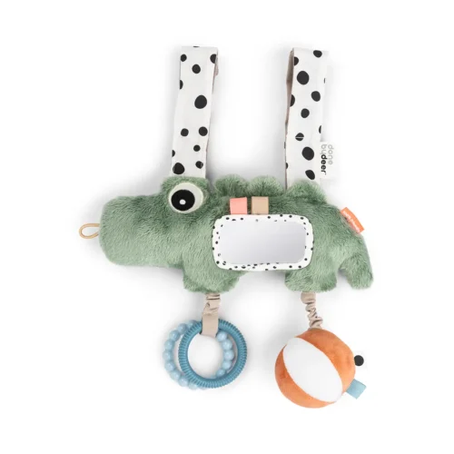 Done By Deer Hanging activity toy - Croco - Green