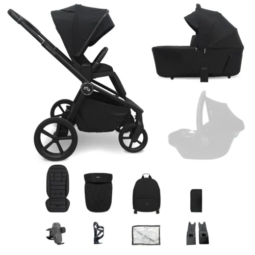 My Babiie MB450 ARC 2-in-1 Pushchair & Folding Carrycot - Onyx Black