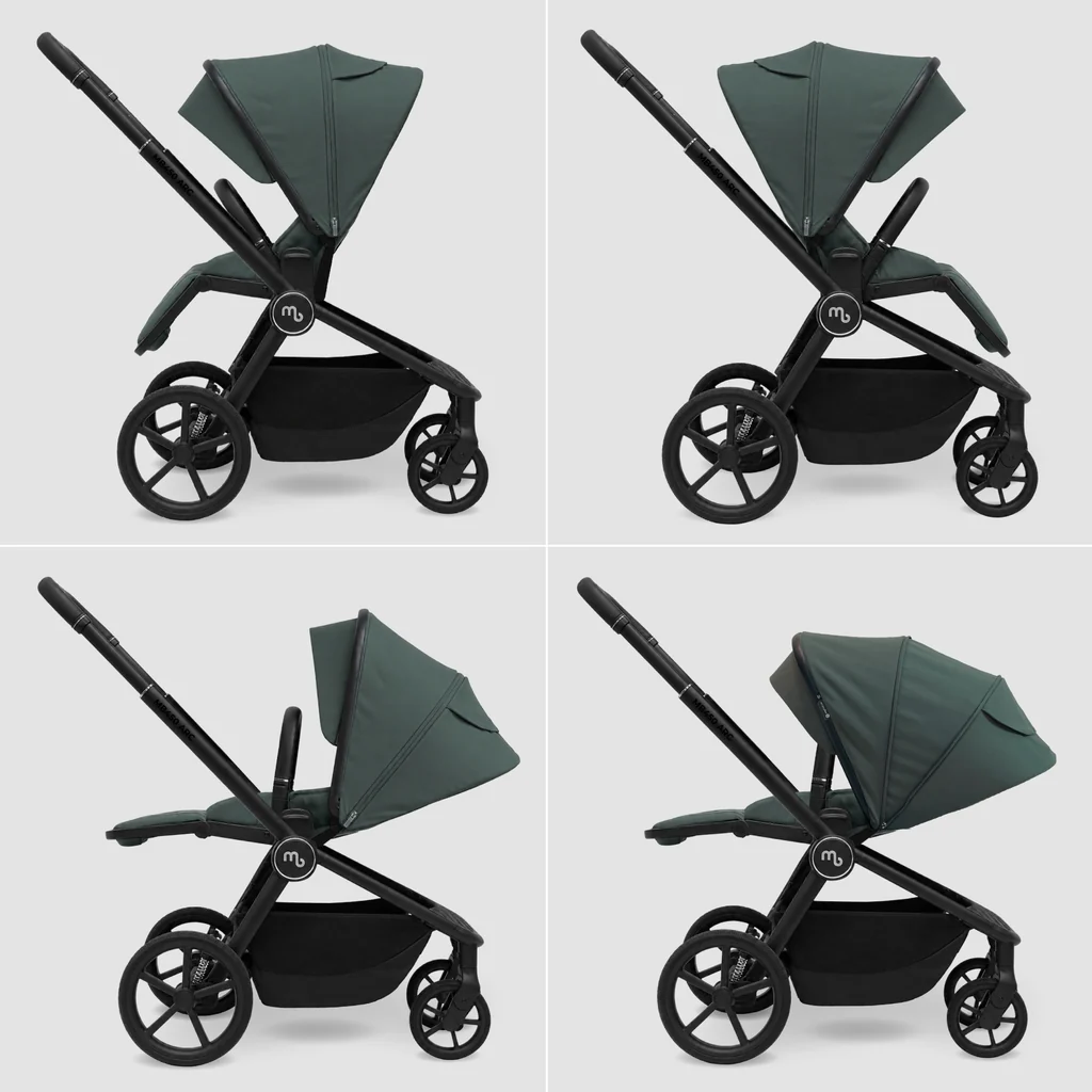 My Babiie MB450 ARC 2-in-1 Pushchair & Folding Carrycot - Himalayan Green