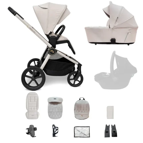My Babiie MB450 ARC 2-in-1 Pushchair & Folding Carrycot - Royal Ivory