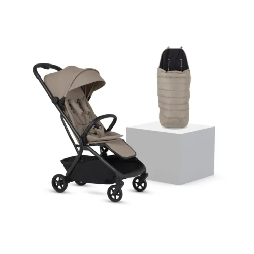 Silver Cross Nia Compact Stroller with Footmuff- Champagne