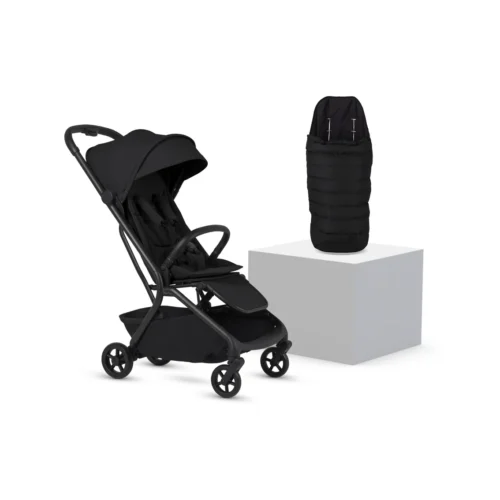 Silver Cross Nia Compact Stroller with Footmuff- Onyx