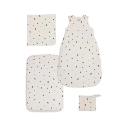 Silver Cross Cot Bed Starter Bedding Bundle – Bunny Print