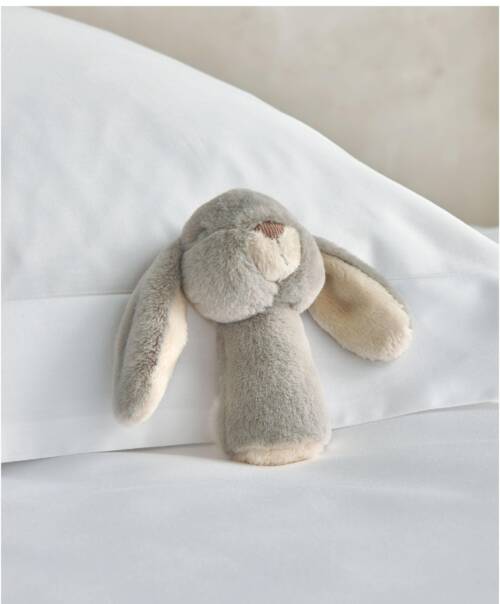 Mamas & Papas Mini Rattle - Grey Bunny